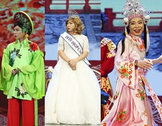 Điểm lại trang phục 7 sắc cầu vồng nhìn hoa mắt của cô Đẩu điệu nhất Táo Quân suốt 16 năm qua-15