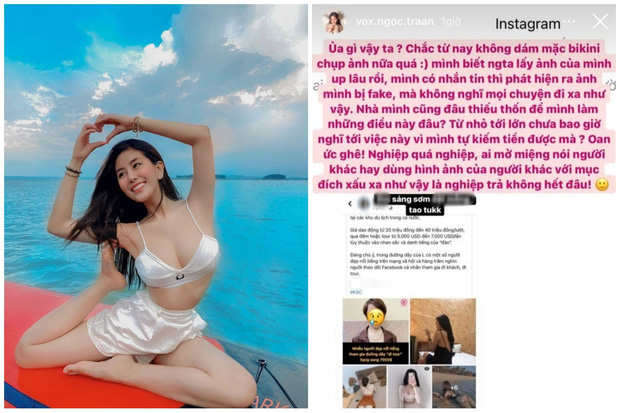 Gái xinh Võ Ngọc Trân bức xúc khi bị lấy ảnh minh hoạ cho tour 7.000 USD: Nhà mình đâu có thiếu thốn để mình làm mấy việc này?-1