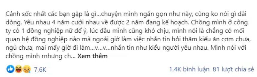 Nhìn thấy hình ảnh khủng khiếp của chồng và nữ đồng nghiệp trong nhà vệ sinh, cô vợ nhất quyết làm đơn ra tòa sau câu trả lời-1