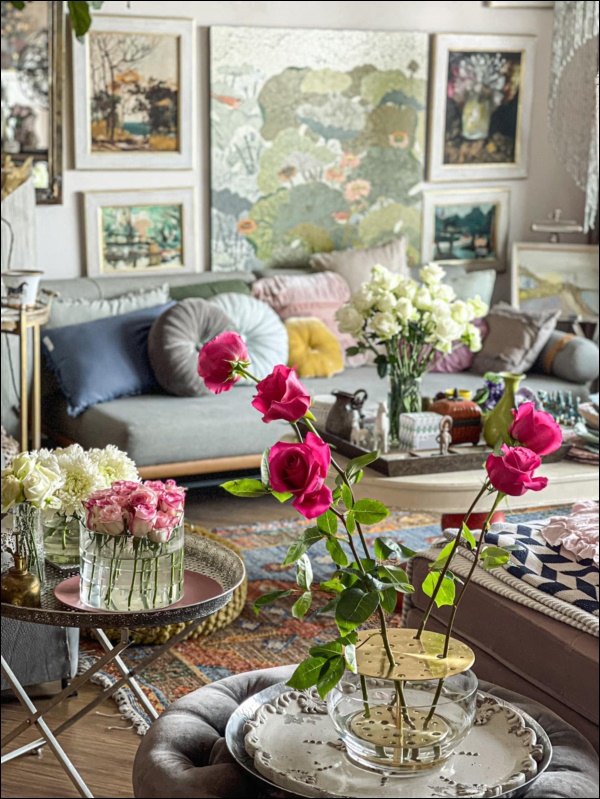 Không gian sống sang chảnh, ngập tràn hoa tươi&nbsp;của NTK Lý Quí Khánh-2