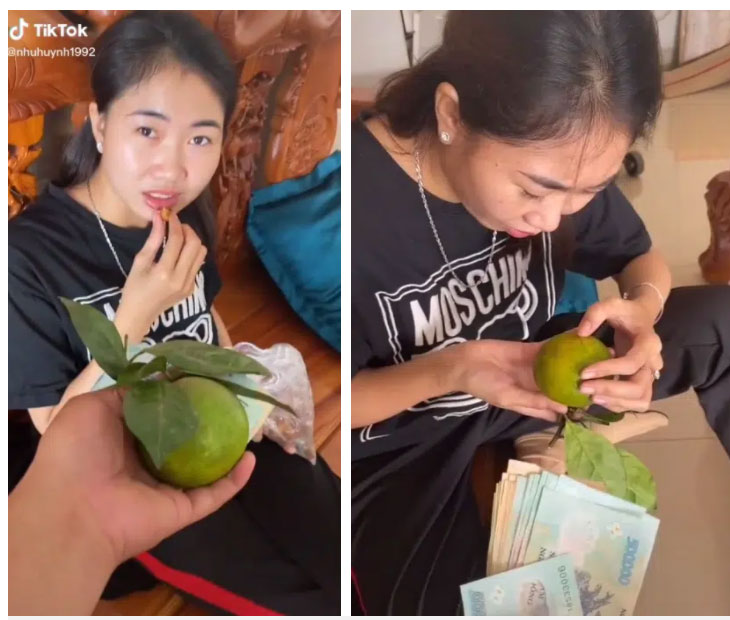 Anh chồng mất trắng 10 triệu vì thách đố vợ đoán quả cam có mấy múi, nhưng câu trả lời chính xác của chị vợ khiến dân mạng tâm phục khẩu phục-1