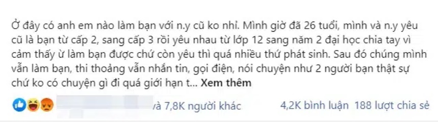 Làm bạn với người yêu cũ và cái kết muối mặt trong buổi họp lớp, phản ứng cùng tuyên ngôn của cô bạn gái quả là chất lượng-1