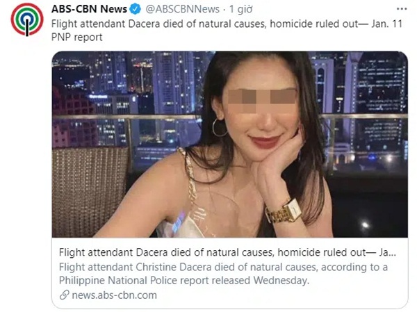 Công bố báo cáo pháp y chính thức về nguyên nhân gây ra cái chết của Á hậu Philippines trong bữa tiệc Giao thừa cùng 11 người đàn ông-3
