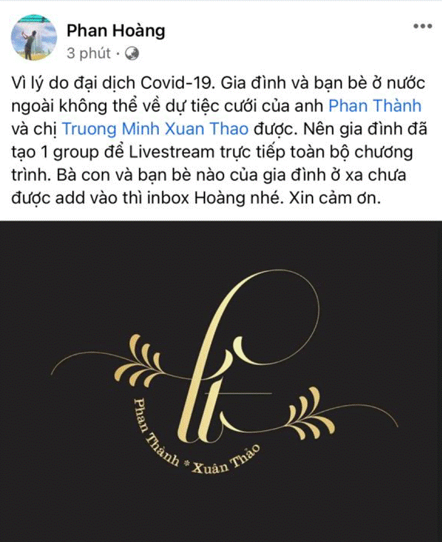 Đám cưới của thiếu gia Saigon Square sẽ được livestream cho bà con vì COVID-19 không về nước được-2