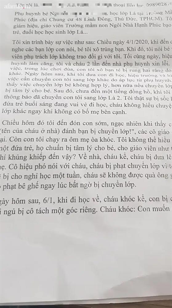 Phụ huynh ở TP. HCM bức xúc tố trường mầm non bạo hành tinh thần, bêu xấu trẻ trước lớp, ép bé trai 5 tuổi nghỉ học-2