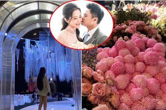 Hé lộ không gian tiệc cưới cả chục tỷ của thiếu gia Phan Thành: Sang chảnh, lấp lánh và ngập tràn hoa tươi