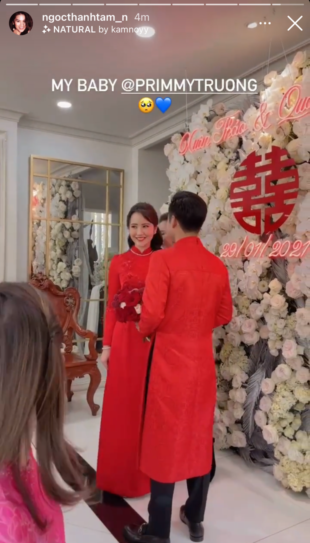 Trực tiếp đám cưới Phan Thành - Primmy Trương: Cô dâu chiếm spotlight với áo dài đỏ, nhẫn kim cương to đùng trên tay nhìn là nể ngay-35