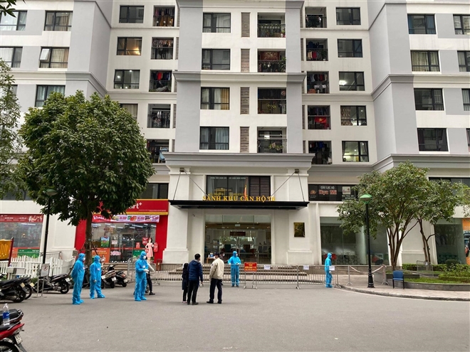 Hà Nội phong tỏa một toà nhà ở khu đô thị Times City-1