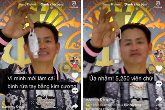 Chiếc bình xịt rửa tay được nạm hơn 5 nghìn viên kim cương khiến dân mạng choáng váng, hóa ra đó lại là sản phẩm của một người Việt đặc biệt