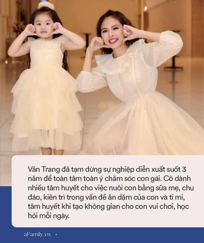Con gái Vân Trang mới 5 tuổi đã được khen cao ráo, ra dáng mỹ nhân tương lai, ít người biết cô đã hy sinh điều to lớn này cho bé-8