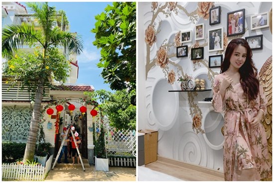 Lấy chồng đại gia, Vy Oanh ở biệt thự rộng 1400m2, mất hơn chục ngày để trang trí Tết lung linh, rực rỡ