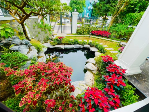 Cận cảnh khu vườn đẹp như mơ trong biệt thự ven sông của Lã Thanh Huyền, Tết dịch ngồi ở nhà ngắm hoa lá cũng vui-8