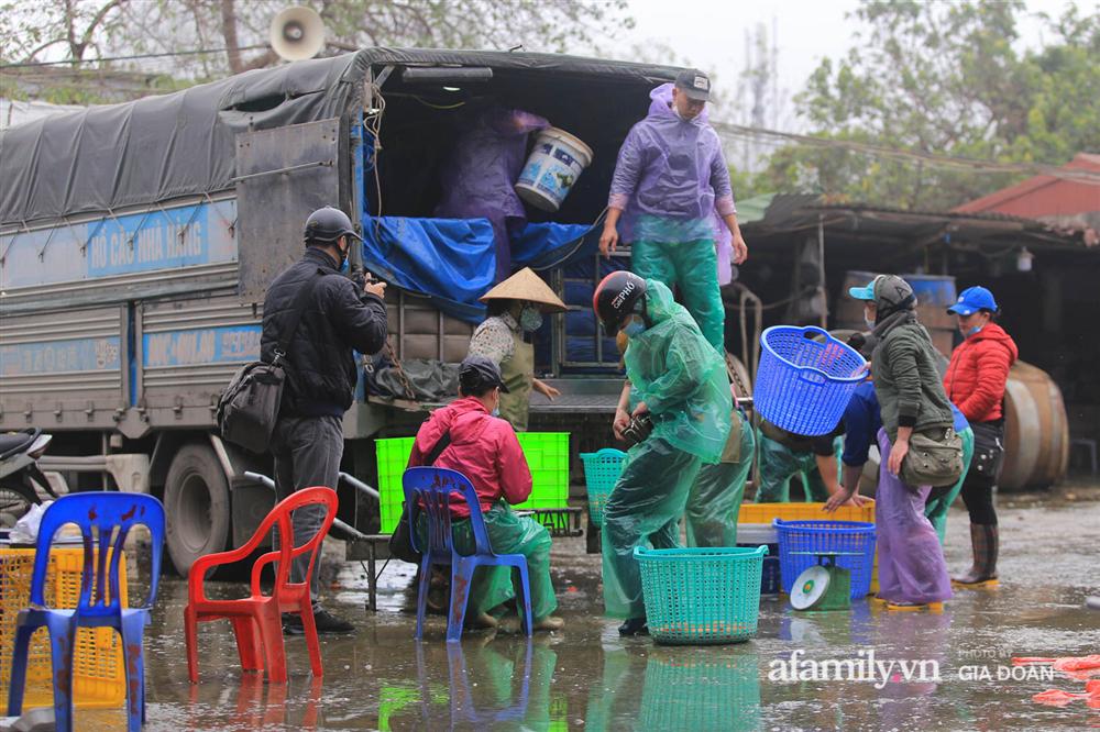 Chợ cá lớn nhất Hà Nội nhộn nhịp trước lễ ông Công ông Táo, dân buôn bở hơi tai vác cả tấn cá mỗi ngày nhưng không rời chiếc khẩu trang-1
