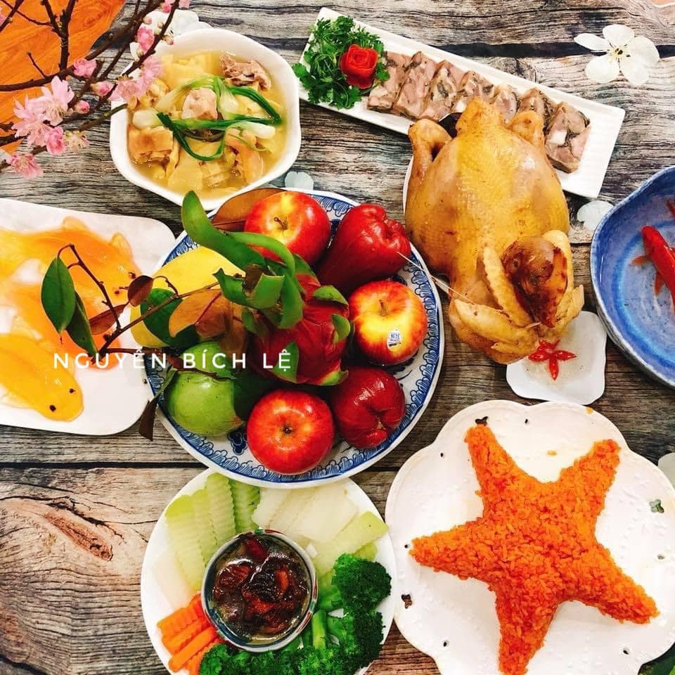 15 mâm cỗ cúng ông Công ông Táo đẹp, đầy đủ ai nhìn cũng khen nức nở-9