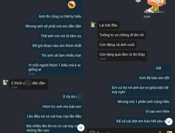 Màn bóc phốt chồng ngoại tình với cô nàng đạo lý” cùng loạt tin nhắn gây sốc: Chuyện giường chiếu nói công khai, trước khi lên giường” còn báo cáo Anh đi đón con đã”-3