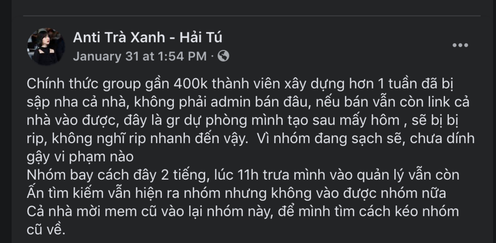 Group anti-fan Hải Tú 400K thành viên bay màu, loạt nhóm phụ mọc lên như nấm sau mưa-3