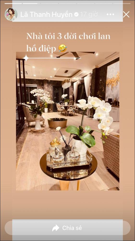 Sao Việt trang trí nhà cửa đón Tết: Lã Thanh Huyền 3 đời chơi lan Hồ Điệp, Thúy Hạnh thiết kế sân&nbsp;vườn đèn hoa lộng lẫy như nhà hàng Nhật-5