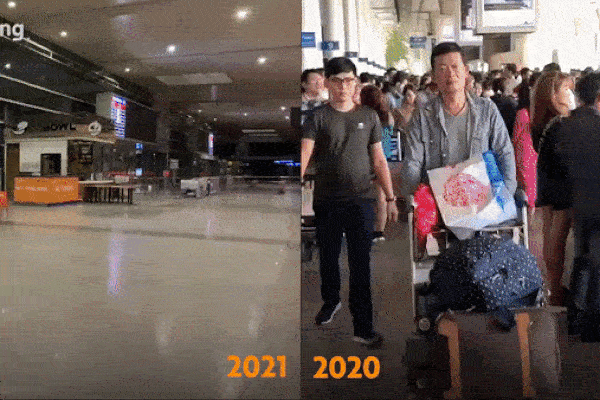 'Chưa bao giờ tôi thấy ga quốc tế Tân Sơn Nhất vắng thế'