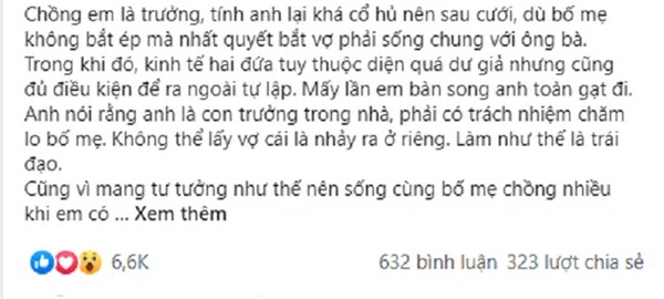Chồng xẵng giọng yêu cầu bỏ tư tưởng ấy” khi bàn về ngoại đón Tết, vợ dùng ngay chiêu gậy ông đập lưng ông”-1