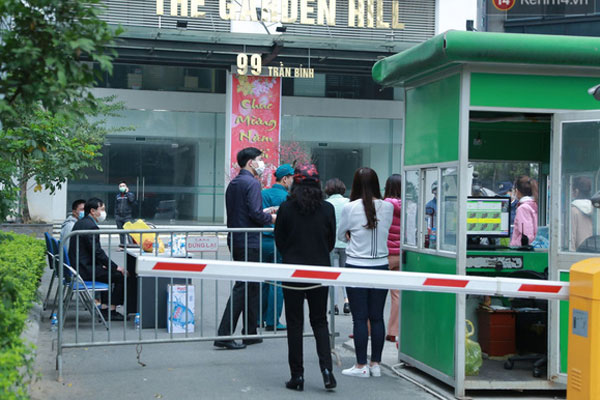 Hà Nội: Cận cảnh phong toả chung cư Garden Hill do liên quan ca mắc Covid-19-9