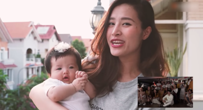 Con gái Đông Nhi gây thích thú với gương mặt không cảm xúc khi mẹ chúc mừng sinh nhật bố Ông Cao Thắng-3