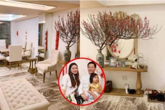 Phan Như Thảo cùng chồng đại gia trang trí không gian sống sang chảnh đón Tết Nguyên Đán