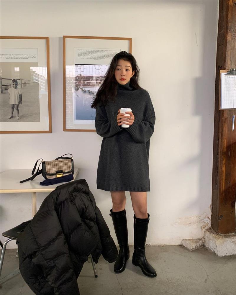 11 cách diện boots cao ngang gối được hội sành mặc mê nhất lúc này, update ngay để diện đẹp cả Tết-9