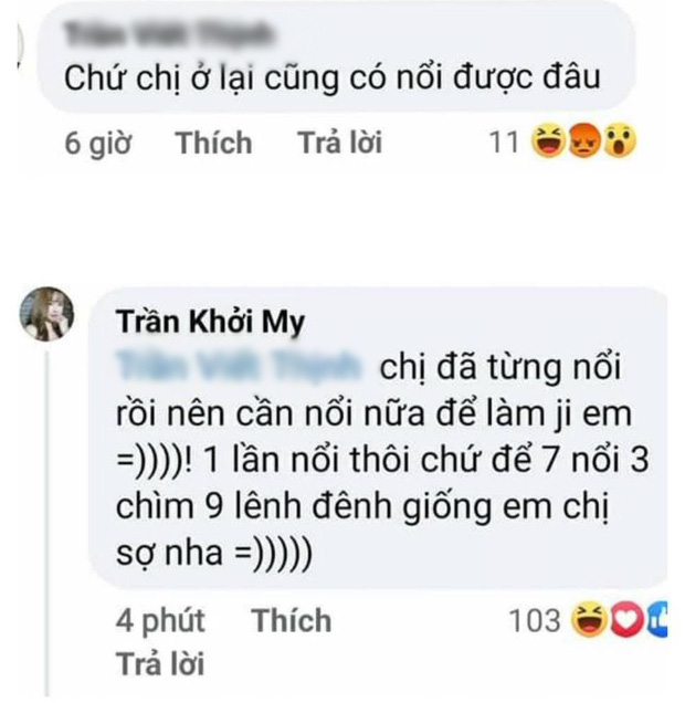 Bị antifan chê ở lại showbiz cũng như không, Khởi My gây bão khi dùng phép so sánh 7 nổi 3 chìm” đầy tính cà khịa để đáp trả-1