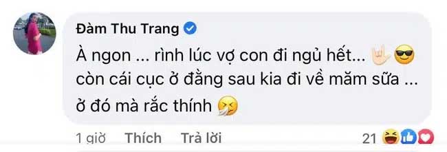 Cường Đô La rắc thính với nhân vật này nhưng lập tức bị Đàm Thu Trang bắt gặp và chấn chỉnh-2