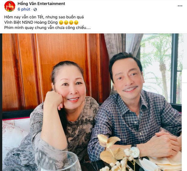 NS Hồng Vân, Quốc Trường và sao Vbiz đau buồn, tiếc thương khi hay tin NSND Hoàng Dũng qua đời-1