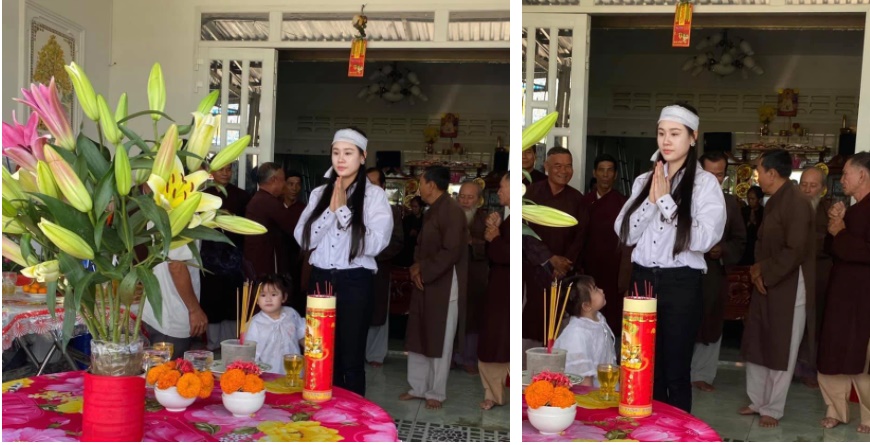 Vợ 2 Vân Quang Long tổ chức lễ cúng 49 ngày cho chồng-2
