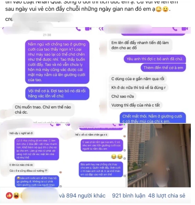 Lên giường với đàn ông có vợ, tiểu tam còn trơ trẽn thách thức Em lên để đẩy nhanh tiến độ làm đơn cho anh chị-1