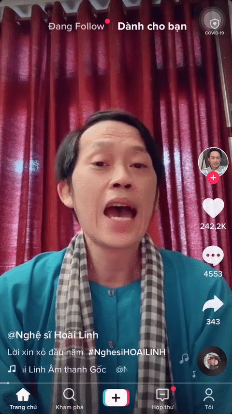 NSƯT Hoài Linh lập TikTok chưa đầy 24h đã sở hữu lượt follow khủng, chào hỏi nhẹ cũng 6 triệu view và loạt clip chế đỉnh không kém-2