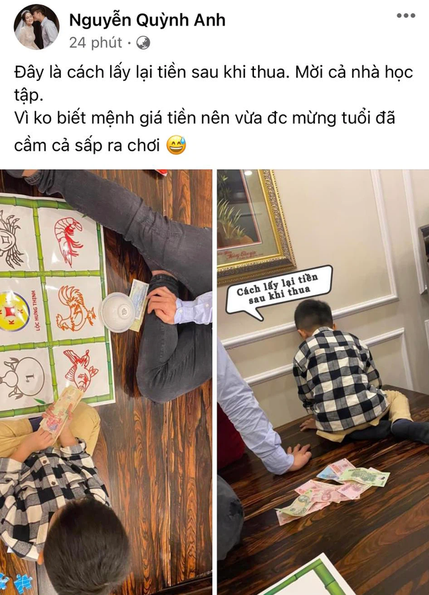 Vợ Duy Mạnh khoe chơi bầu cua tôm cá ngày Tết gây tranh cãi-1