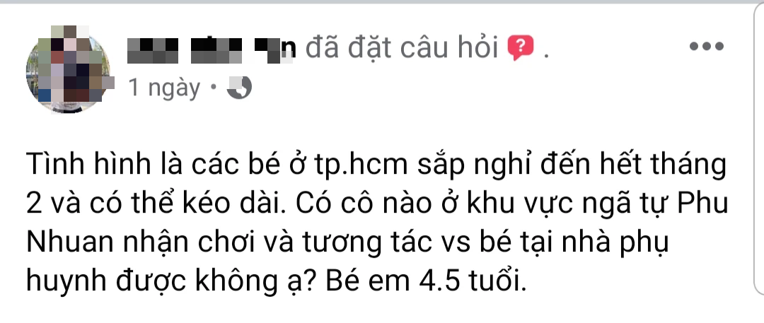 Con tạm dừng tới trường, phụ huynh cuống cuồng tìm phương án cho câu hỏi: Ai trông con cho đến cuối tháng để đi làm?-3