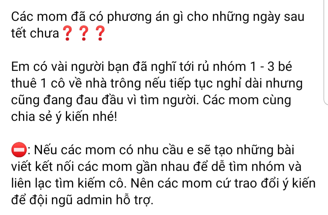 Con tạm dừng tới trường, phụ huynh cuống cuồng tìm phương án cho câu hỏi: Ai trông con cho đến cuối tháng để đi làm?-8