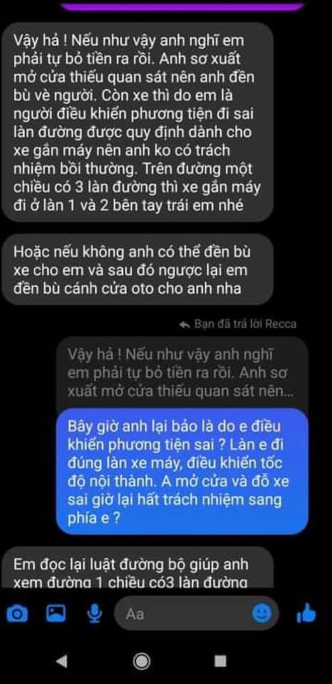 Huỳnh Anh bị tố mở cửa ô tô gây tai nạn nhưng lật mặt chối bồi thường, có cả clip và tin nhắn bằng chứng-6
