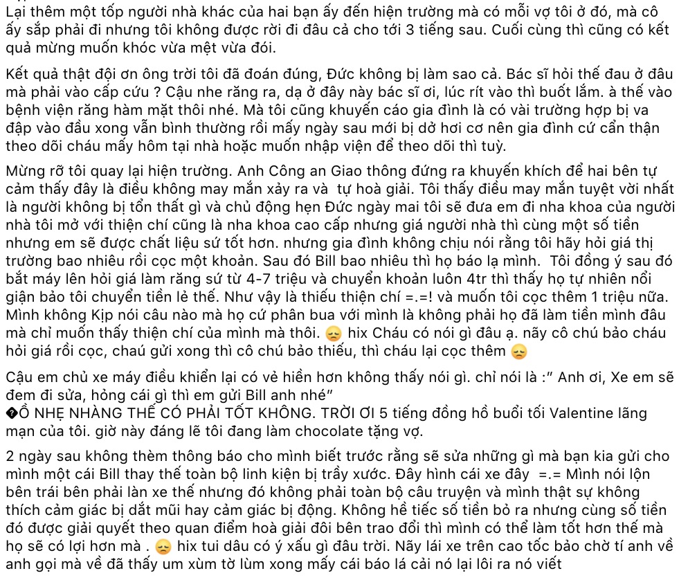 Lên tiếng sau khi bị tố gây tai nạn rồi lật mặt, Huỳnh Anh nhận về loạt comment bức xúc từ netizen-2