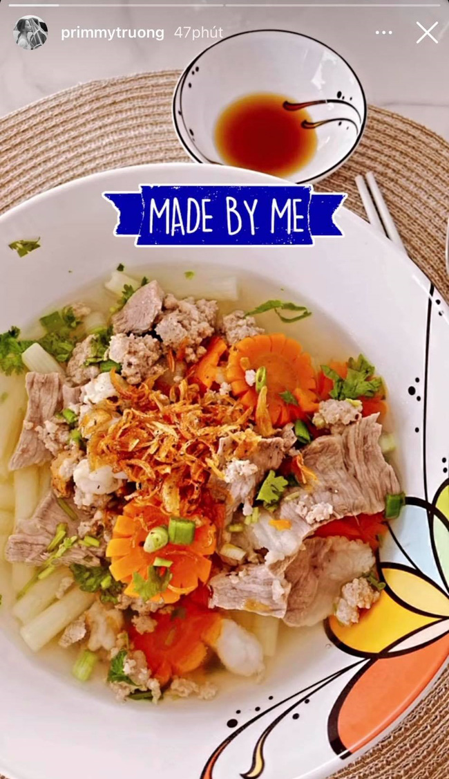 Bà xã Phan Thành trổ tài nấu món canh nui hậu Tết, nhưng nhìn kỹ món cà rốt tỉa hoa khiến hội chị em tranh cãi liệu có cầu kỳ quá không?”-3