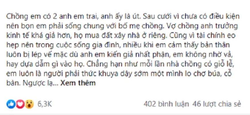Mắng vợ nhìn chị dâu mà học tập”, song anh vừa dứt lời đã phải tím tái mặt mày trước màn đáp trả không thể cứng hơn” của cô-1