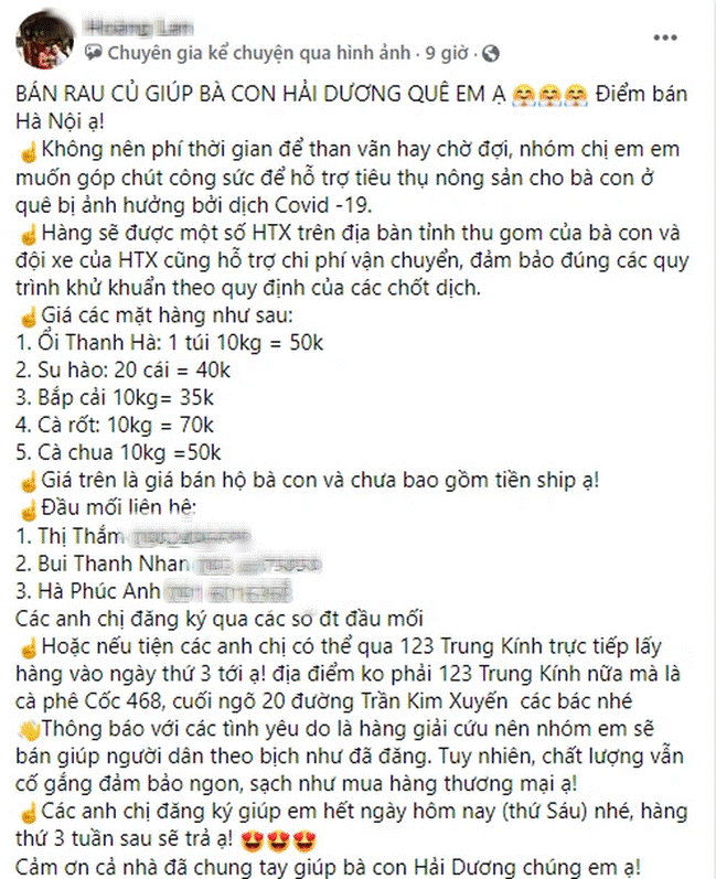 Dân mạng chung tay giải cứu nông sản giúp bà con nông dân Hải Dương, nhìn giá mà thương quặn lòng!-1