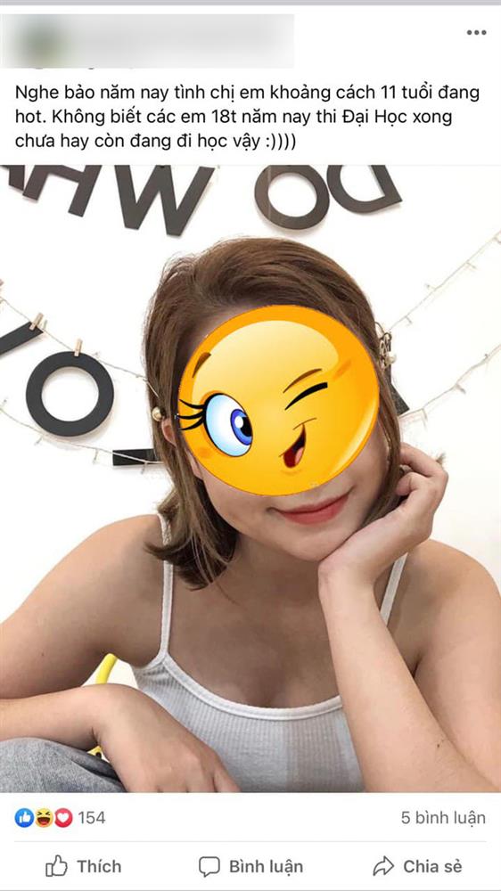Choáng với trend thả thính tìm bạn trai kém 11 tuổi trên mạng xã hội, chị em ế có thể là do bạn trai đang bận đi học cũng nên-2