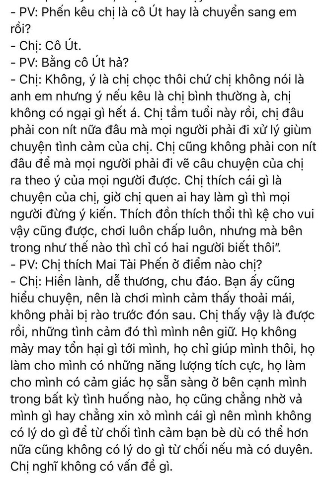 Nhân viên hé lộ nguyên văn lời Mỹ Tâm phỏng vấn về Mai Tài Phến, làm rõ thực hư câu nói Phến thích tôi và tôi cũng vậy-2
