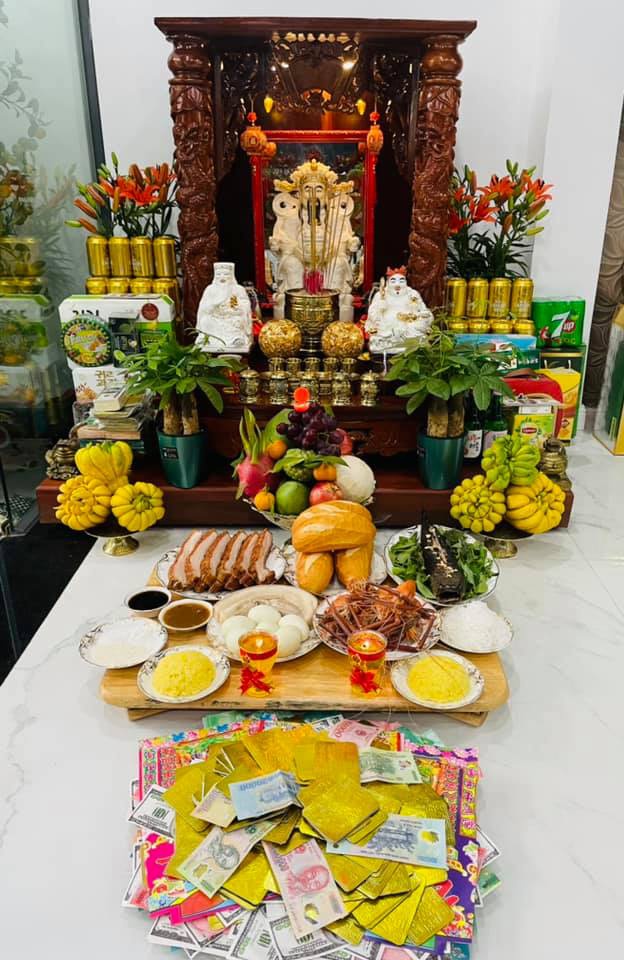 Sao Việt ồ ạt khoe mâm cúng hoành tráng ngày vía Thần Tài-7