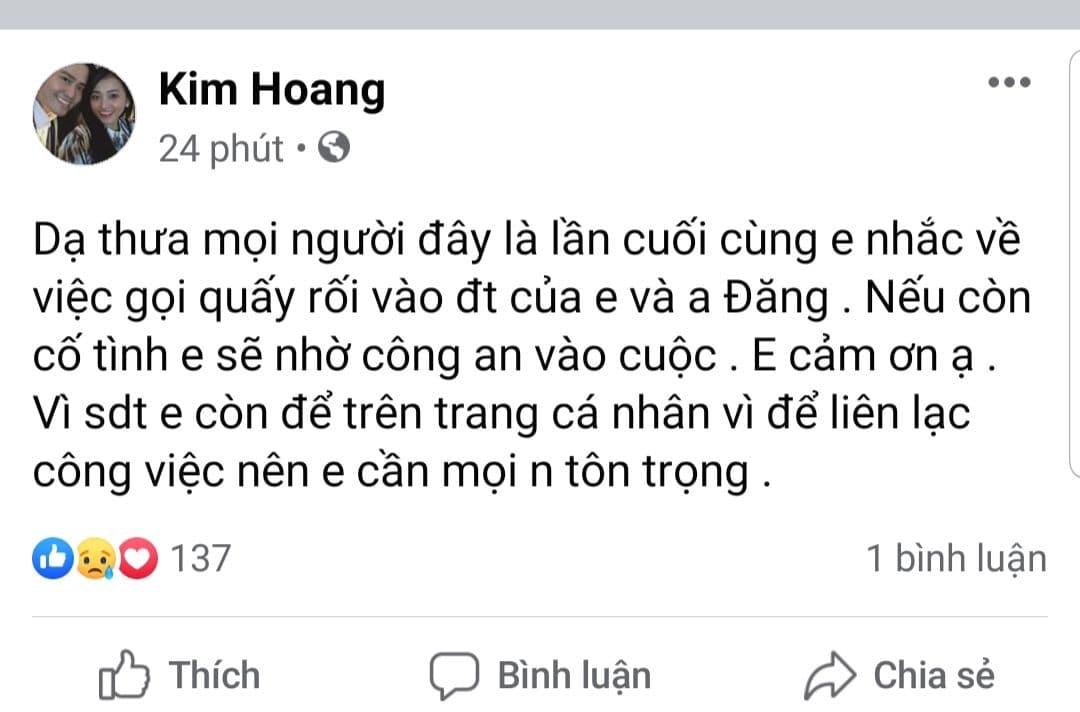 Phẫn nộ việc điện thoại của cố diễn viên Hải Đăng bị gọi quấy rối sau tang lễ, vợ sắp cưới quyết nhờ công an vào cuộc-1