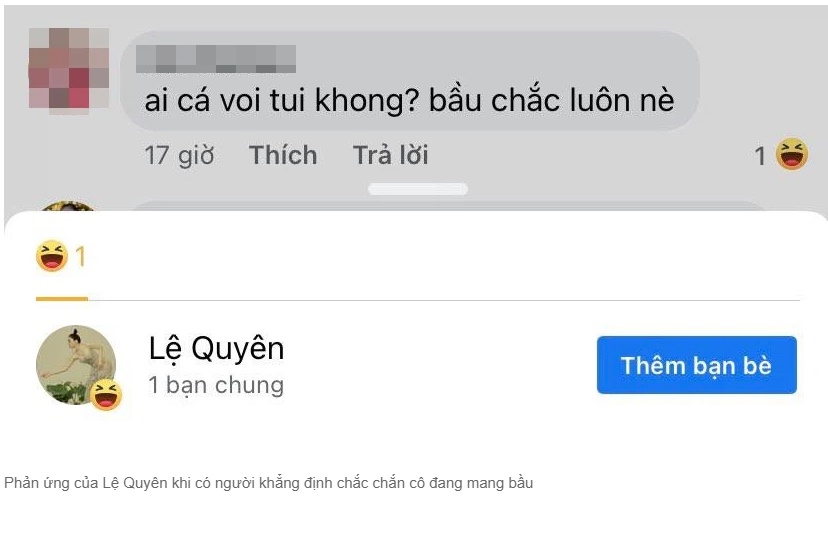 Phản ứng bất ngờ của Lệ Quyên khi dân mạng nhìn ảnh khẳng định bầu chắc luôn-1
