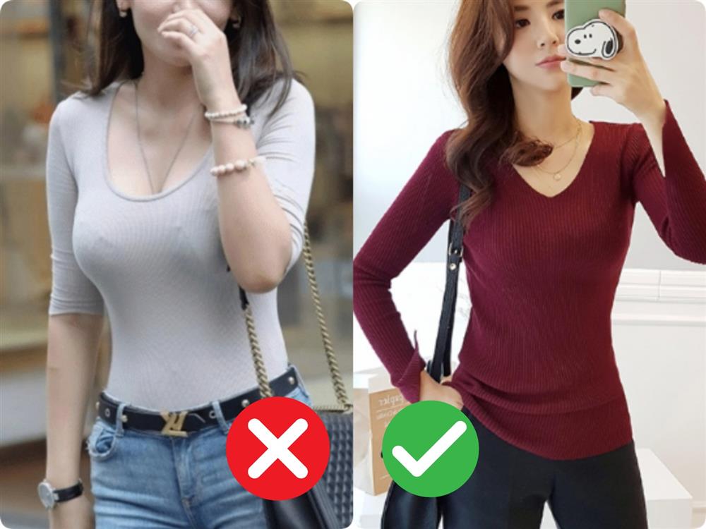Đừng khiến bản thân trở nên lố lăng kém sang với những kiểu áo cổ V nhạy cảm này-6