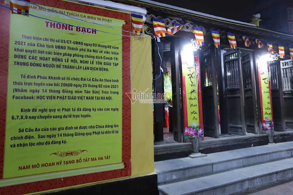 Cầu an online, chùa Phúc Khánh tạo nên cảnh hiếm thấy trong ngày dâng sao giải hạn-8