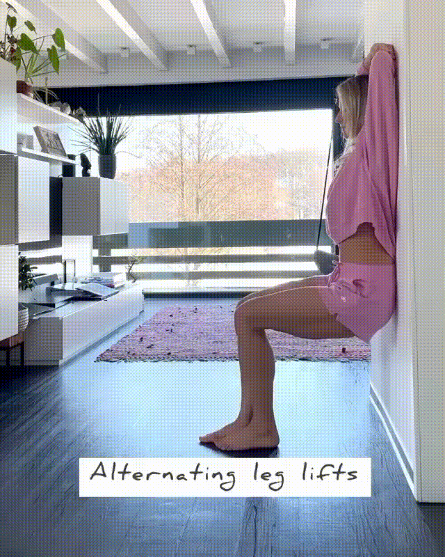 Bài tập đứng dựa vào tường 5 phút giúp giảm cân nhanh chóng, chân và đùi săn chắc rõ rệt-6