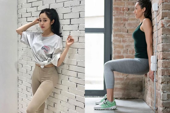 Bài tập đứng dựa vào tường 5 phút giúp giảm cân nhanh chóng, chân và đùi săn chắc rõ rệt